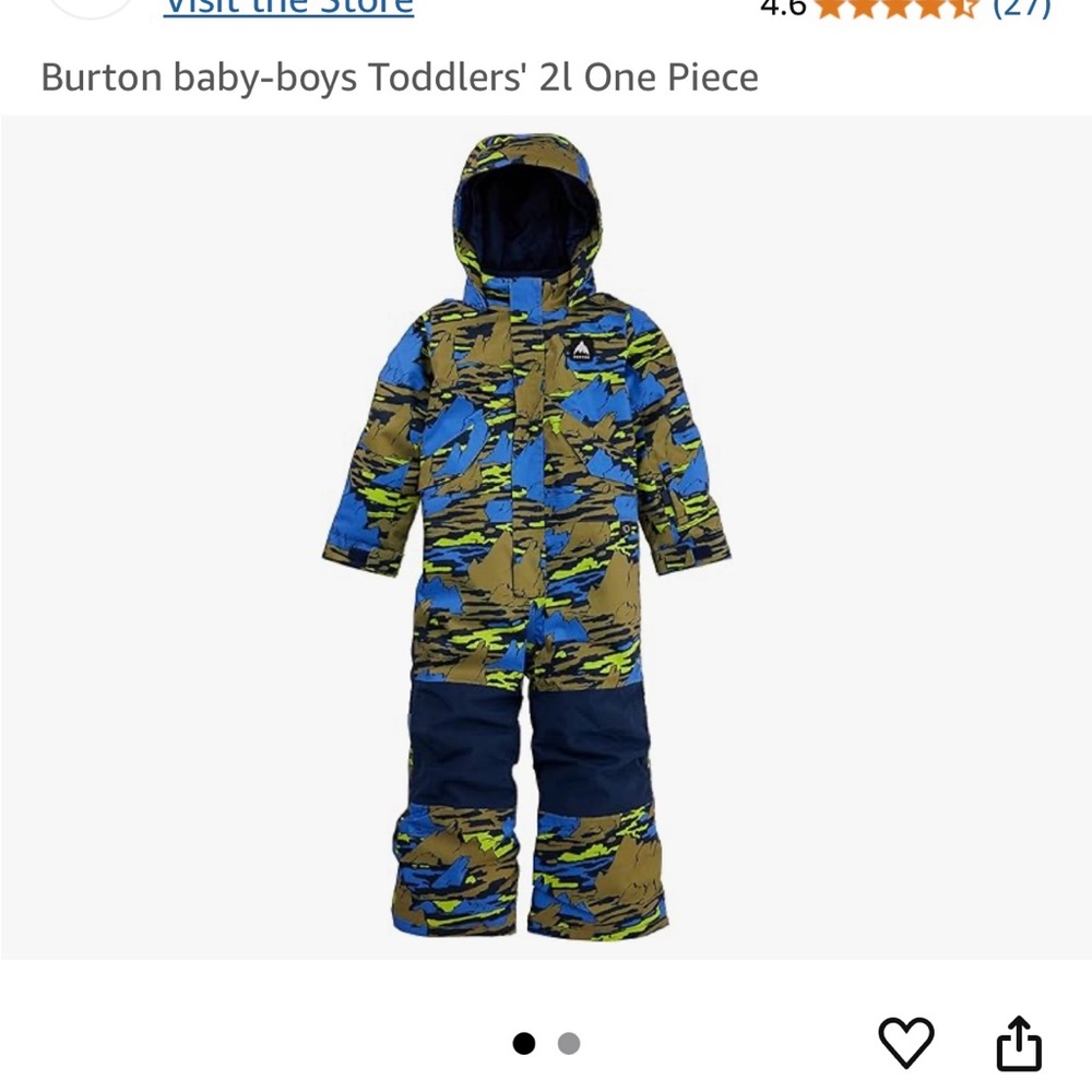 Colorful Kids' Snowsuit